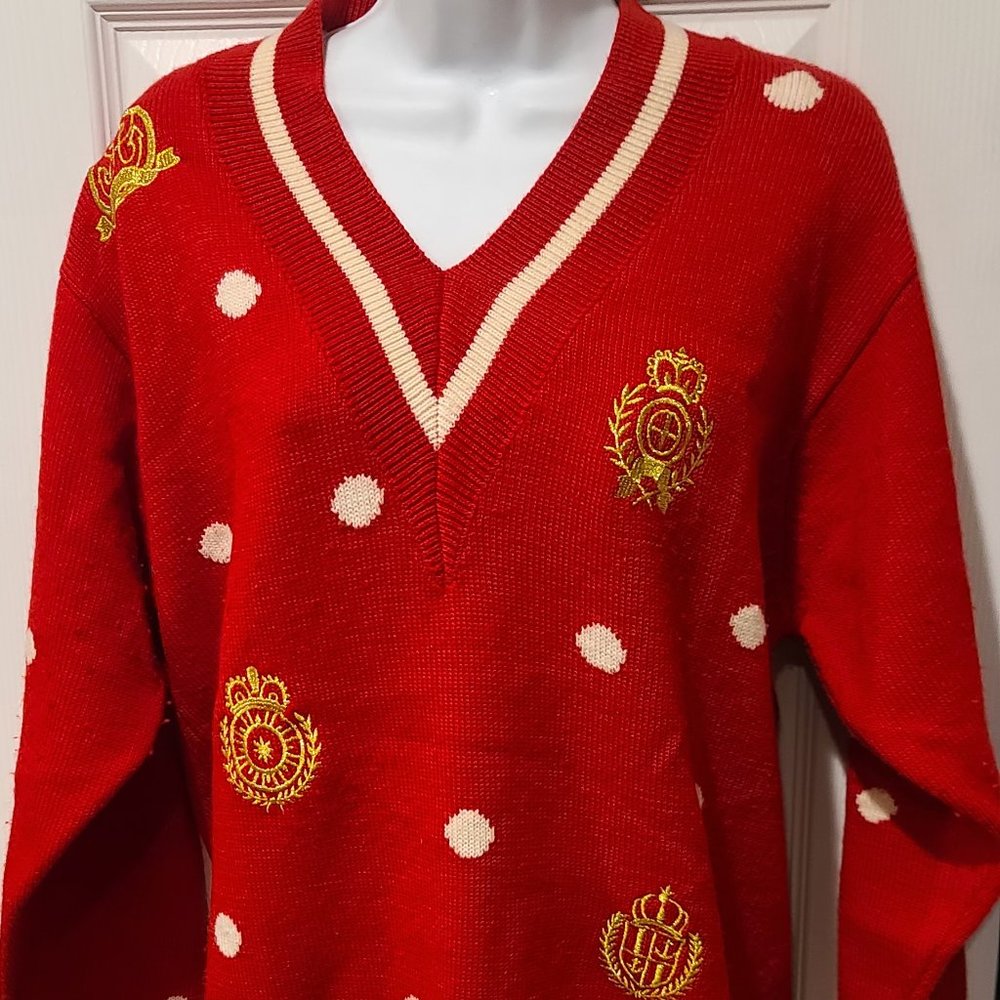 Vintage JH Collectibles Red Sweater
